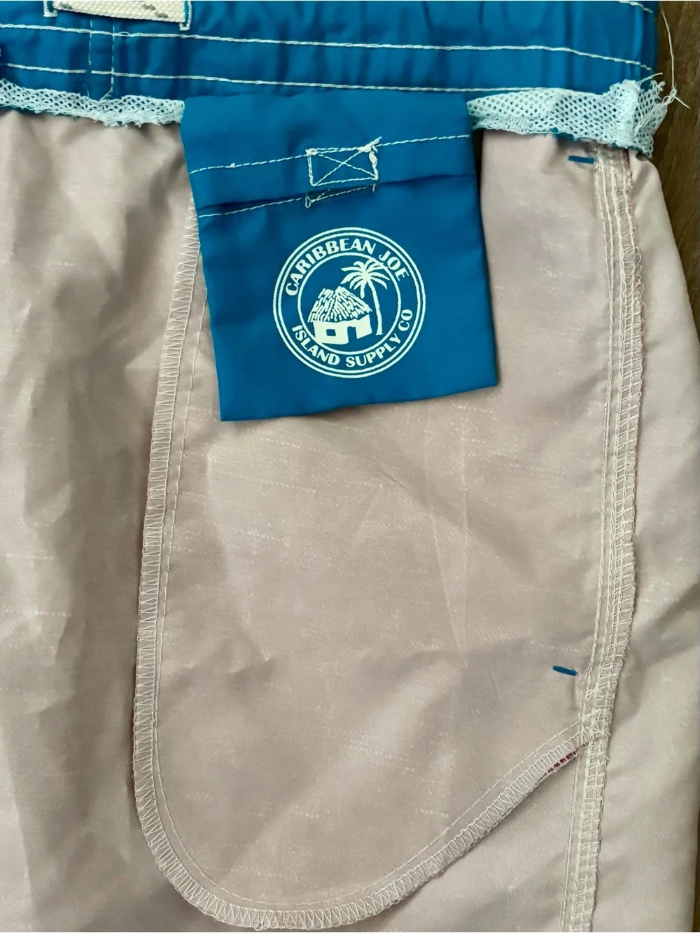 CARIBBEAN JOE Men’s SIZE LARGE Swim Trunks Drawstring Pockets Summer Outdoor Y2K